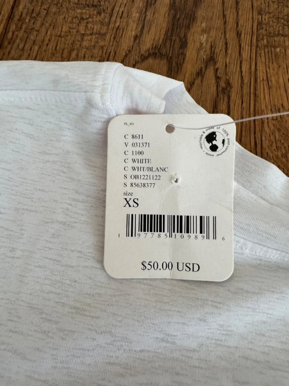 NWT Free People Movement Breezy Tempo Long Sleeve Tee Optic White Size XS - Picture 6 of 8
